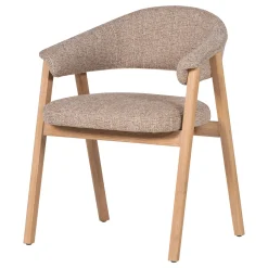 Woood Eetkamerstoel Tunar Met Armleuning Hout Naturel