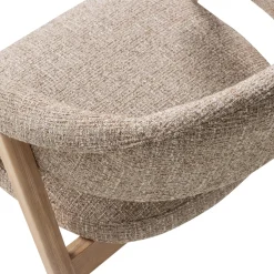 Woood Eetkamerstoel Tunar Met Armleuning Hout Naturel