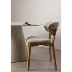 Woood Eetkamerstoel Udar Met Houten Frame Naturel