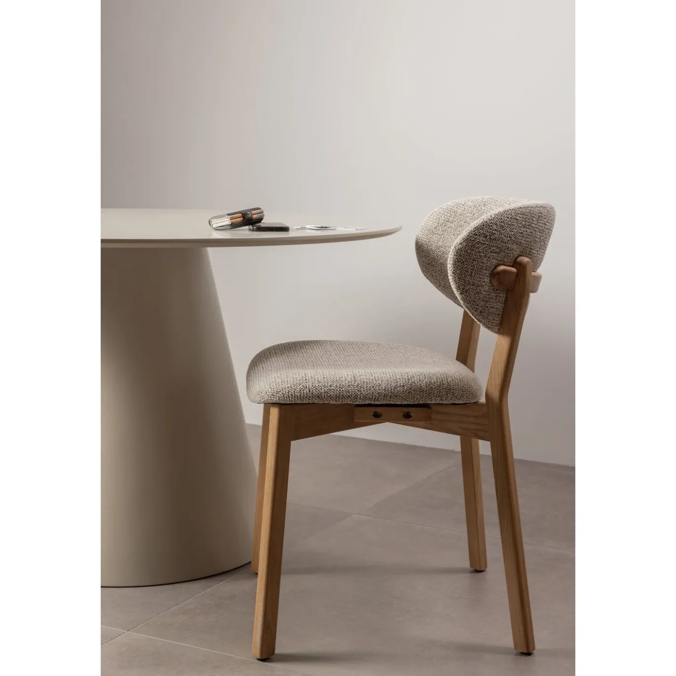 Woood Eetkamerstoel Udar Met Houten Frame Naturel