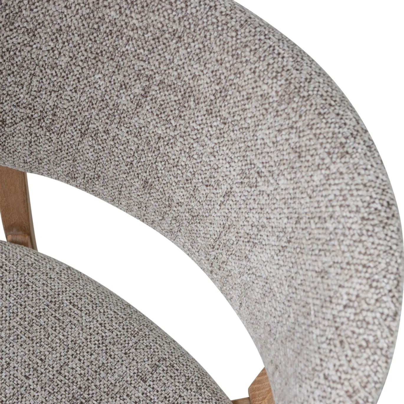 Woood Eetkamerstoel Udar Met Houten Frame Naturel