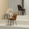 Woood Eetkamerstoel Vogue Chenille Donkerbruin