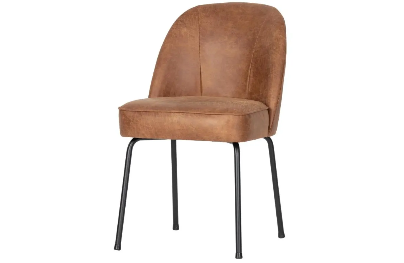 Woood Eetkamerstoel Vogue Cognac Leer