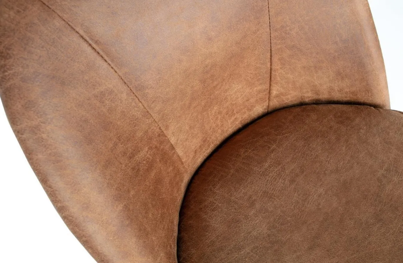 Woood Eetkamerstoel Vogue Cognac Leer