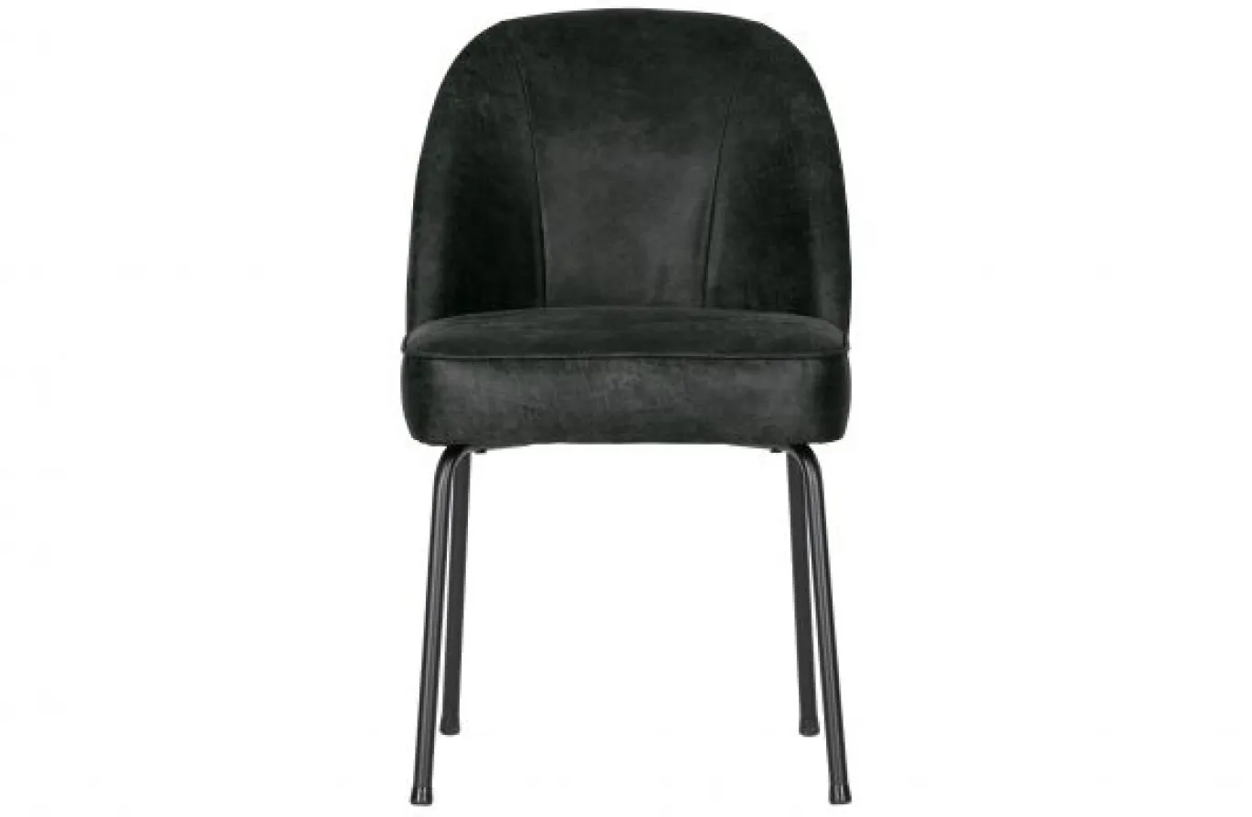 Woood Eetkamerstoel Vogue Zwart Leer