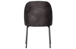 Woood Eetkamerstoel Vogue Zwart Leer