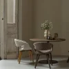 Woood Eetkamerstoel Yossi Bruin Met Houten Poot Donkerbruin