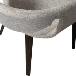 Woood Eetkamerstoel Yossi Naturel Met Houten Poot Donkerbruin
