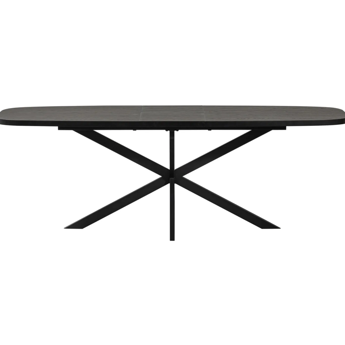 Woood Eettafel Arros Uitschuifbaar 180-220x90cm Mdf Zwart