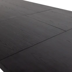 Woood Eettafel Arros Uitschuifbaar 180-220x90cm Mdf Zwart