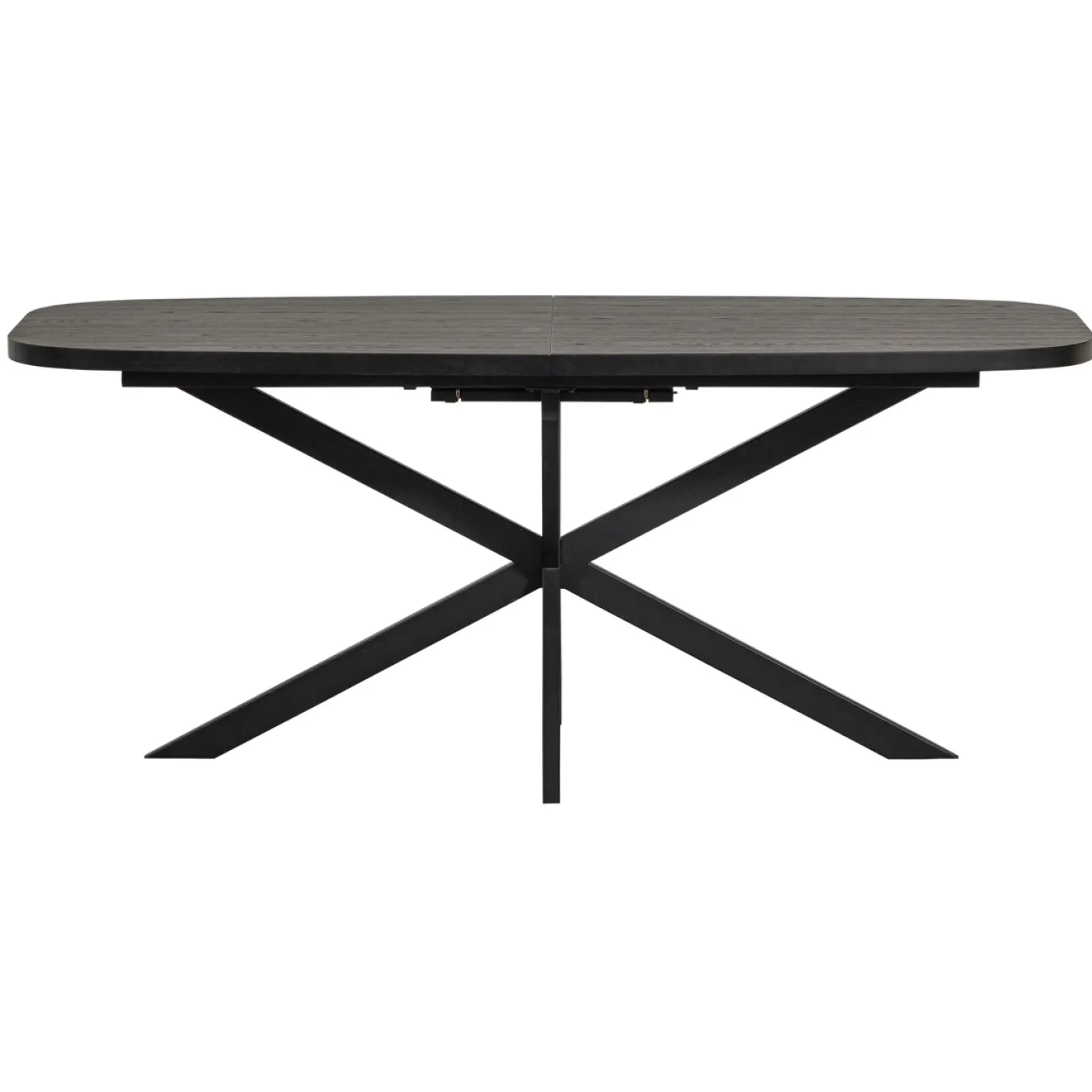 Woood Eettafel Arros Uitschuifbaar 180-220x90cm Mdf Zwart
