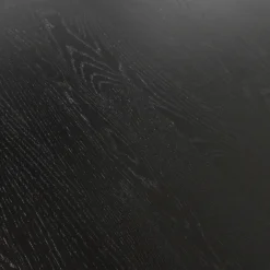 Woood Eettafel Arthur Ovaal Met H-poot Eiken Zwart