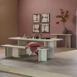 Woood Eettafel Ato 220x90cm Mangohout Naturel