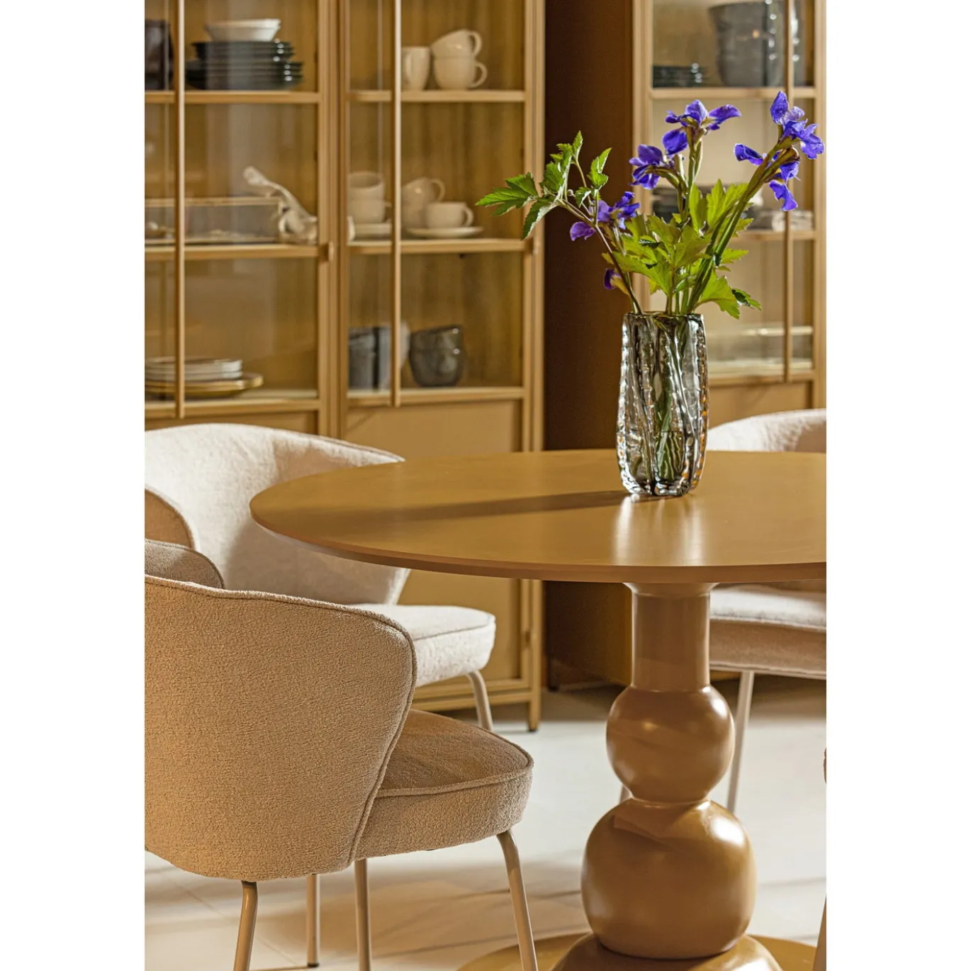 Woood Eettafel Blanco Honinggeel Ø120cm
