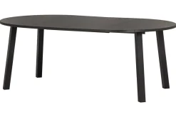 Woood Eettafel Lange Jan Uitschuifbaar Rond Eiken Blacknight