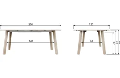 Woood Eettafel Lange Jan Uitschuifbaar Rond Eiken Sydney
