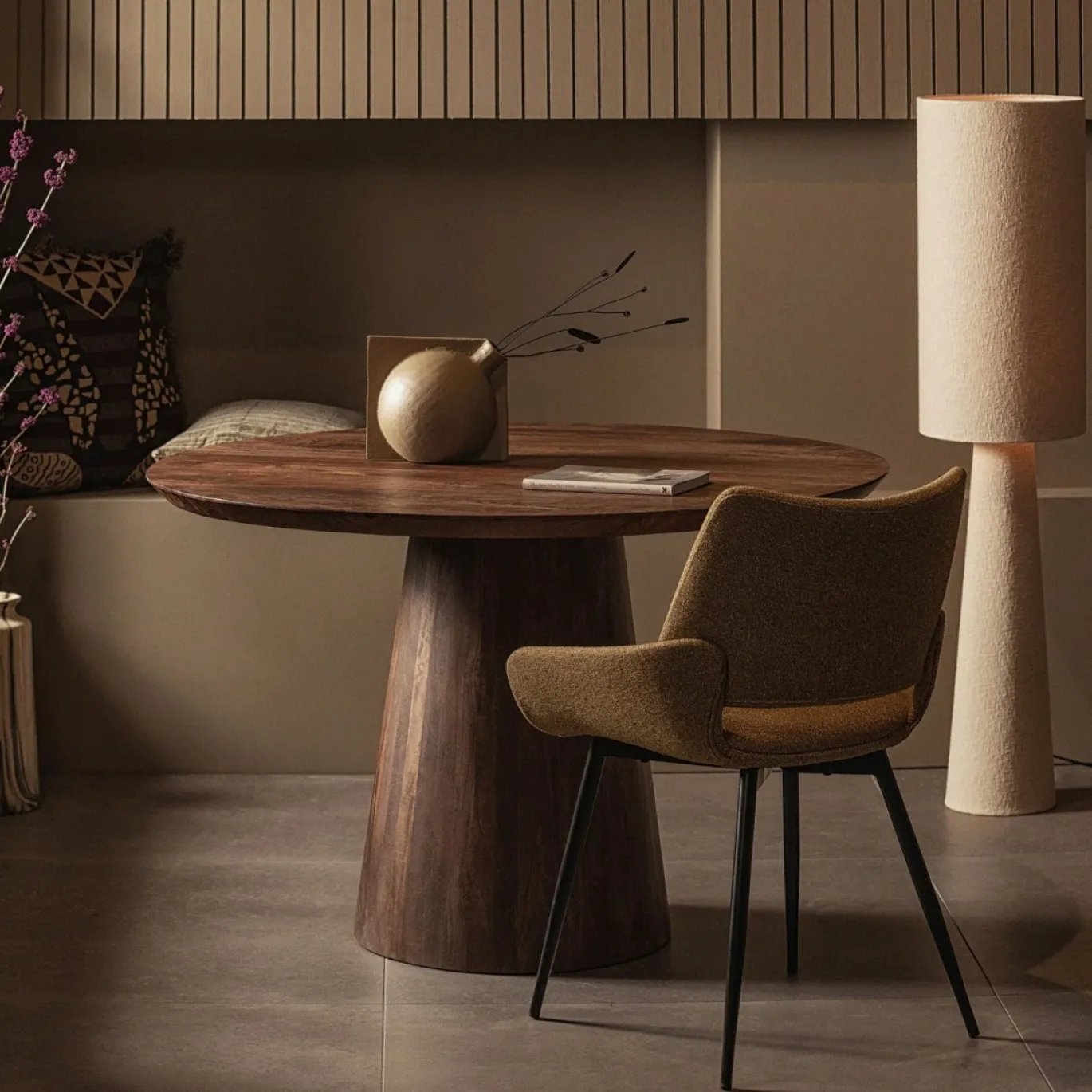 Woood Eettafel Limit Walnoot Ø130cm