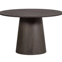 Woood Eettafel Maan Donkerbruin Ø120cm