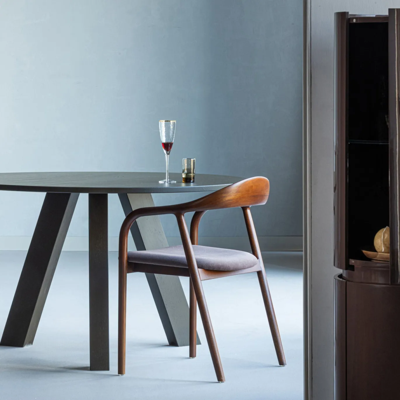 Woood Eettafel Rhonda Ø129cm Eiken Middenbruin