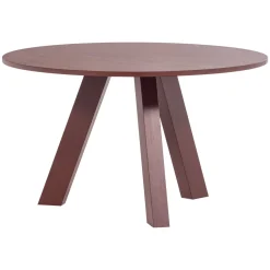 Woood Eettafel Rhonda Ø129cm Eiken Bordeauxrood