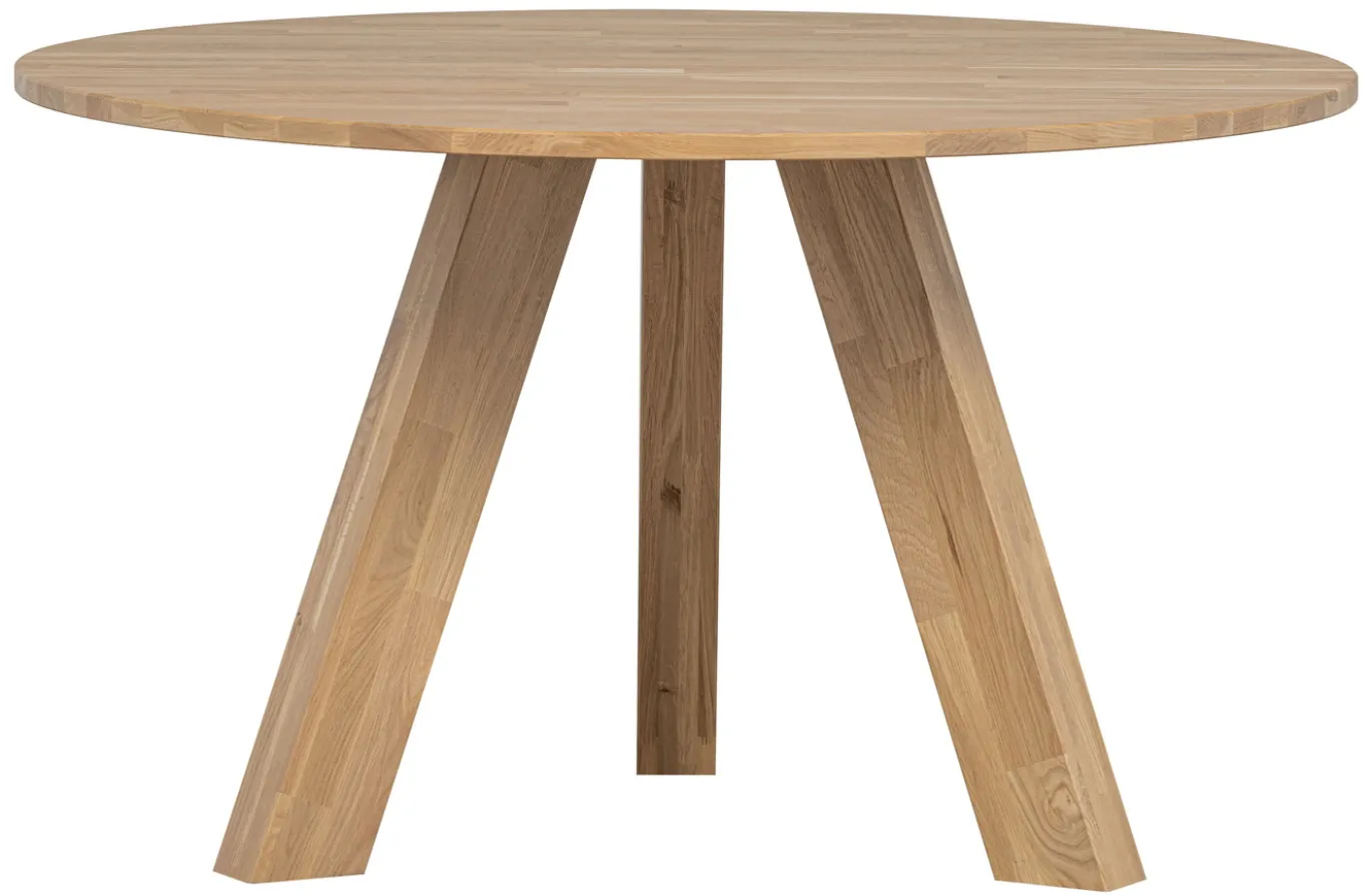 WOOOD Eettafel Rhonda Eikenhout Naturel Ø129cm