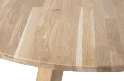 WOOOD Eettafel Rhonda Eikenhout Naturel Ø129cm