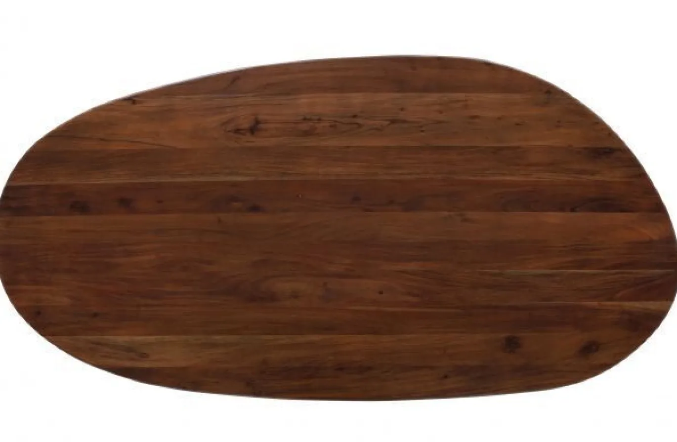 Woood Eettafel Roundly Mangohout Walnoot 200cm