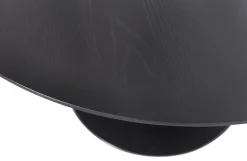 Woood Eettafel Sammy Trompetvoet Zwart Ø120cm