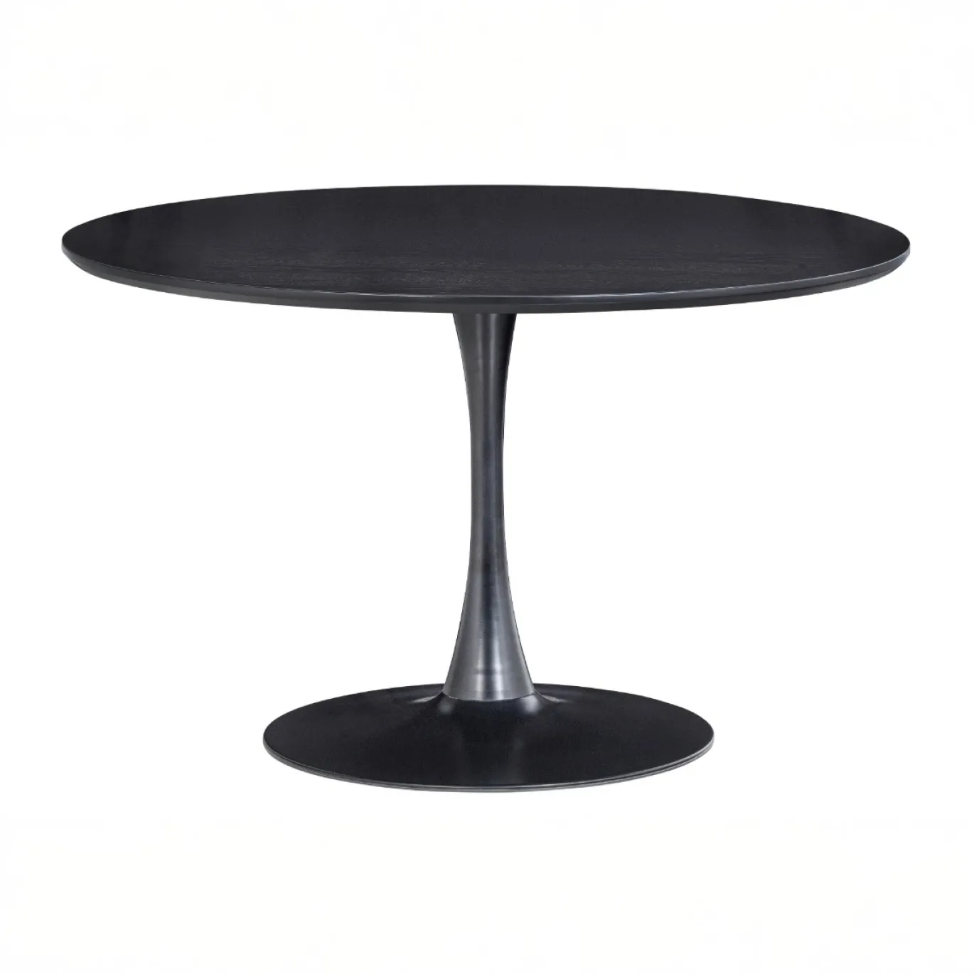Woood Eettafel Sammy Trompetvoet Zwart Ø120cm