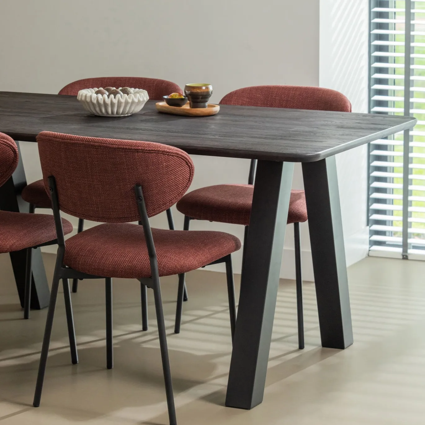 Woood Eettafel Tablo Afgerond Vl 160x90cm Mystic Brown