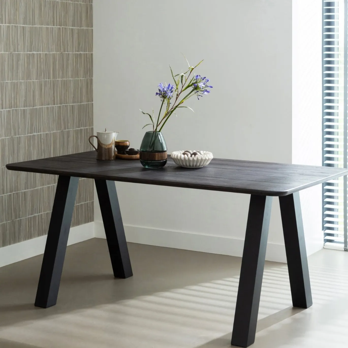 Woood Eettafel Tablo Afgerond Vl 160x90cm Mystic Brown