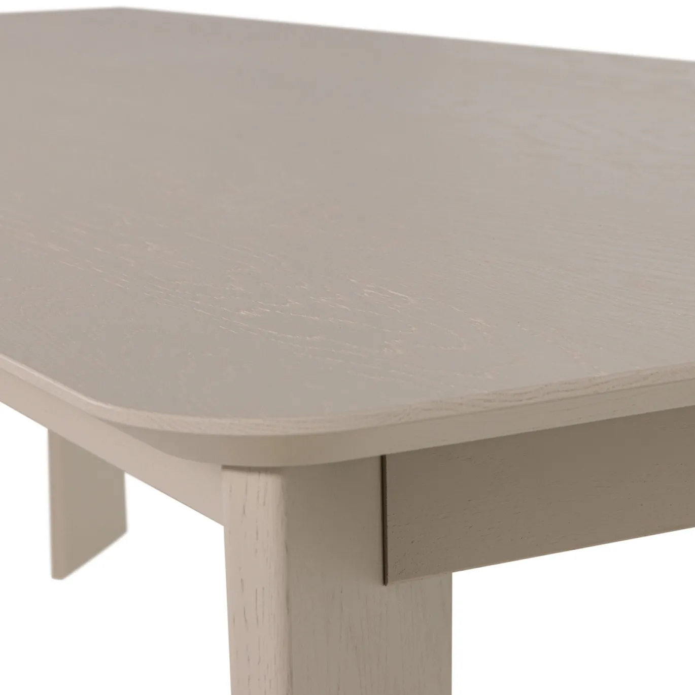 Woood Eettafel Tablo Afgerond Dl 240x100cm Dakargrau