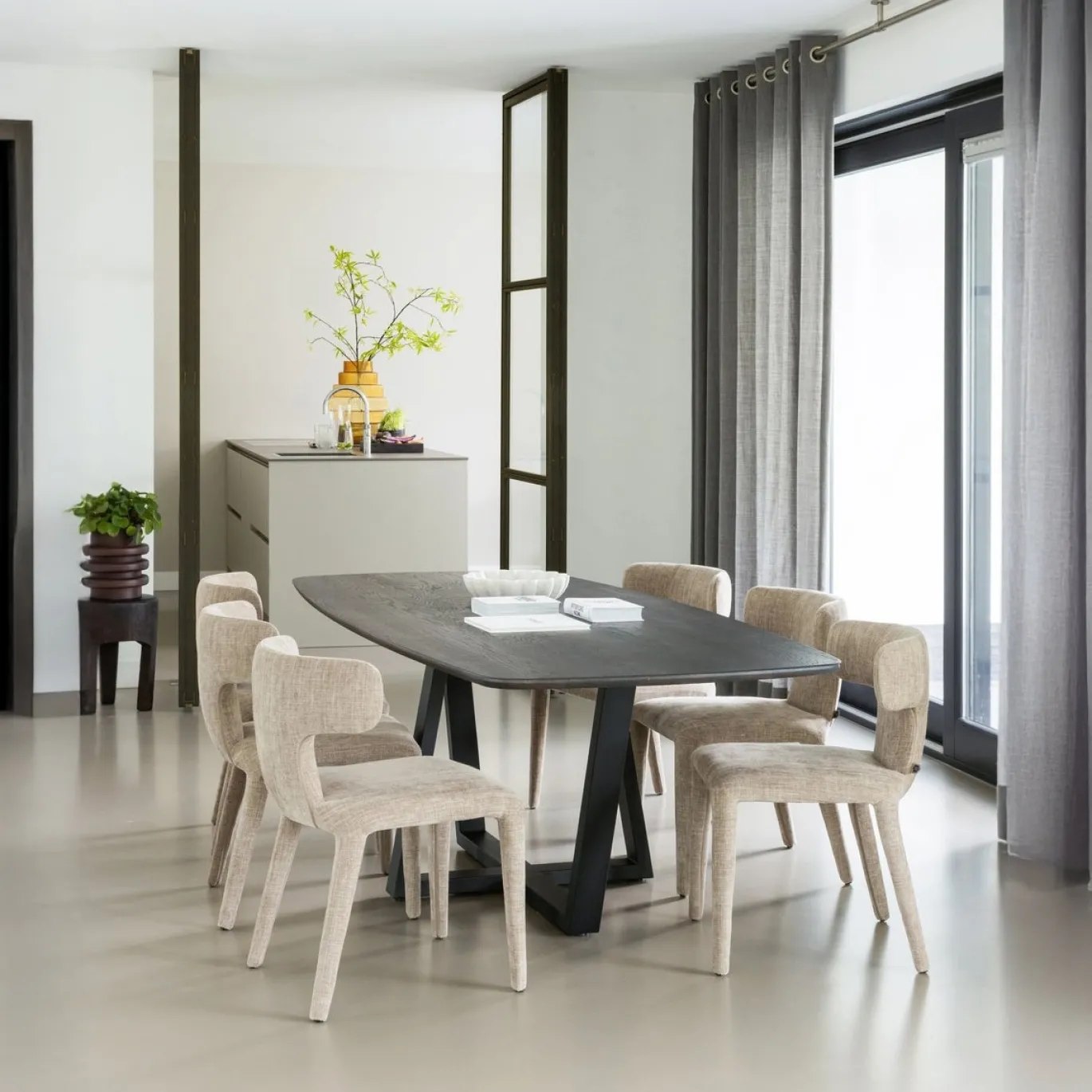 Woood Eettafel Tablo Deens Ovaal Dl 220x100cm Mystic Brown