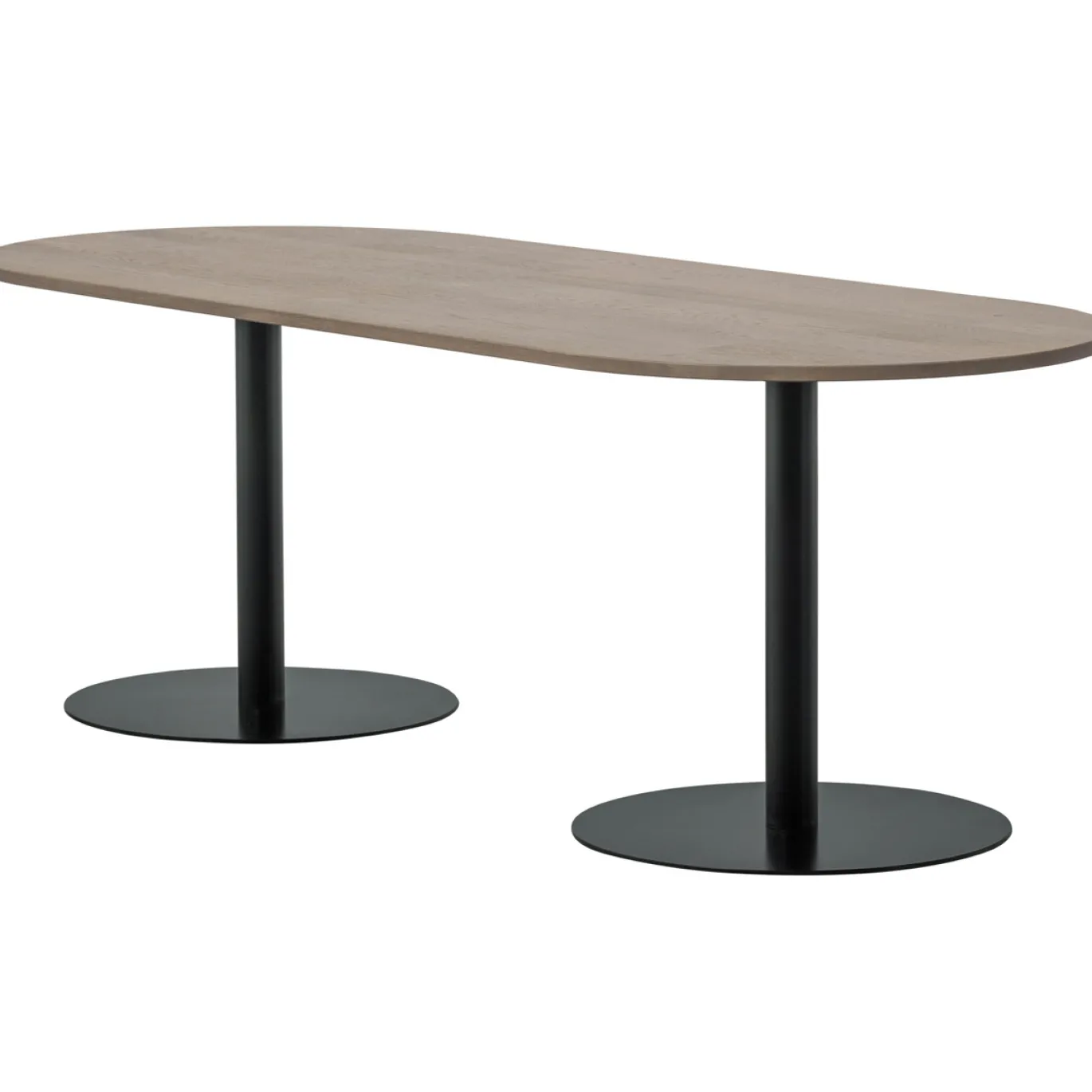 Woood Eettafel Tablo Ovaal Vl 220x90cm Pebble Grey/zwart