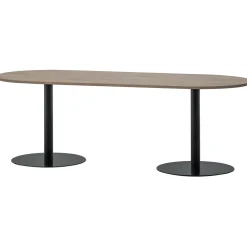 Woood Eettafel Tablo Ovaal Vl 220x90cm Pebble Grey/zwart
