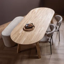 Woood Eettafel Tablo Ovaal Vl 220x90cm Transparant