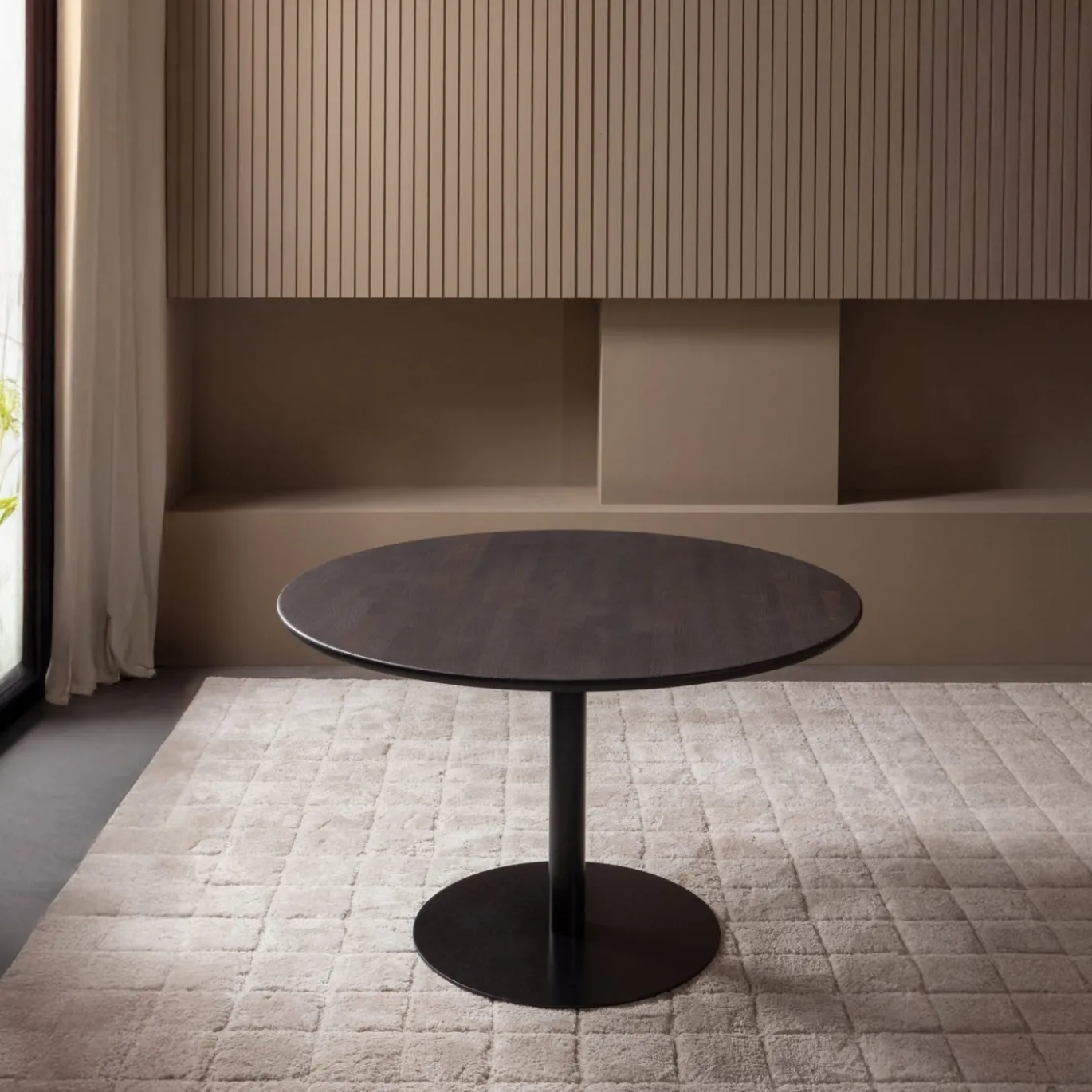 Woood Eettafel Tablo Rond Vl O120cm Mystic Brown