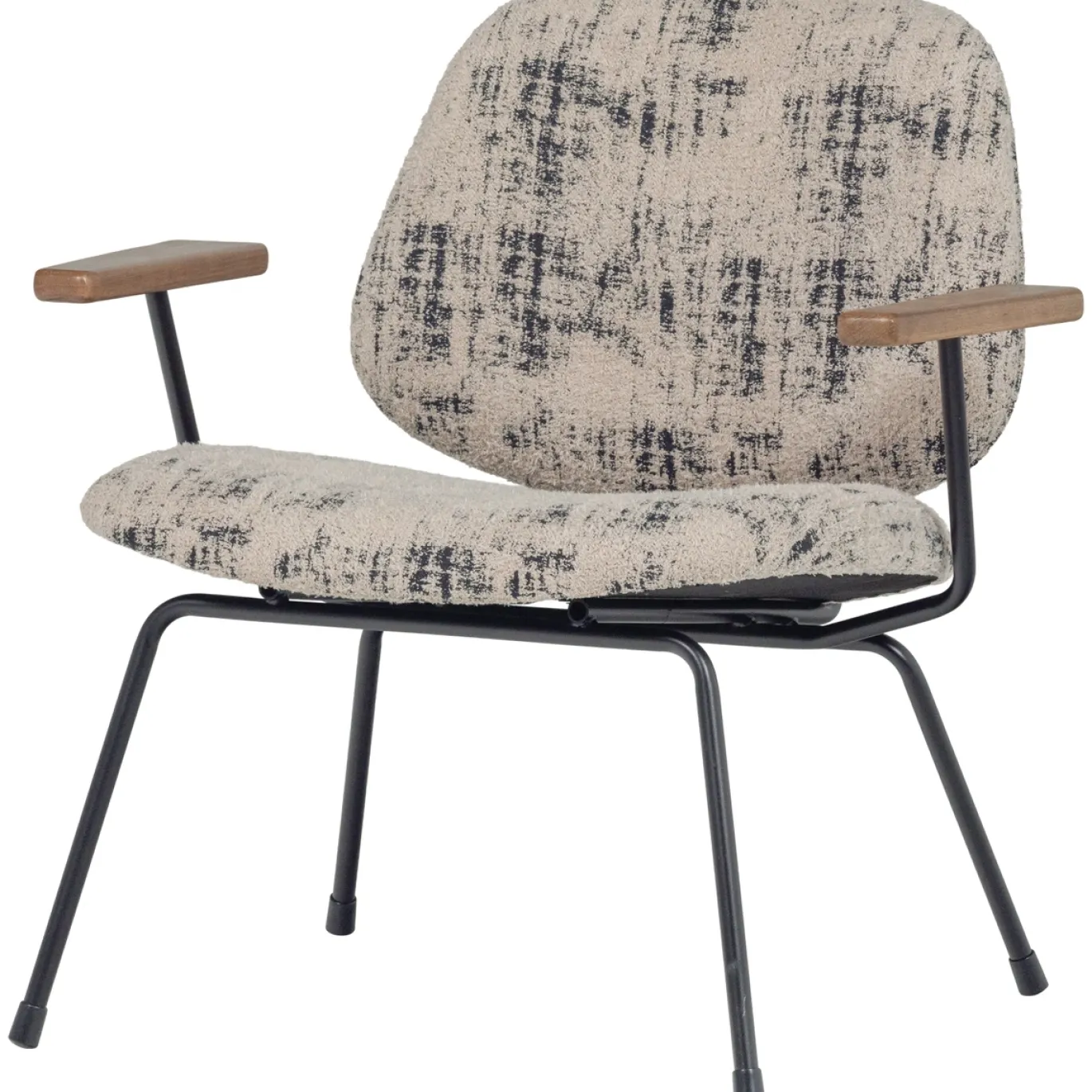 Woood Fauteuil Aure Chenille Beige/zwart