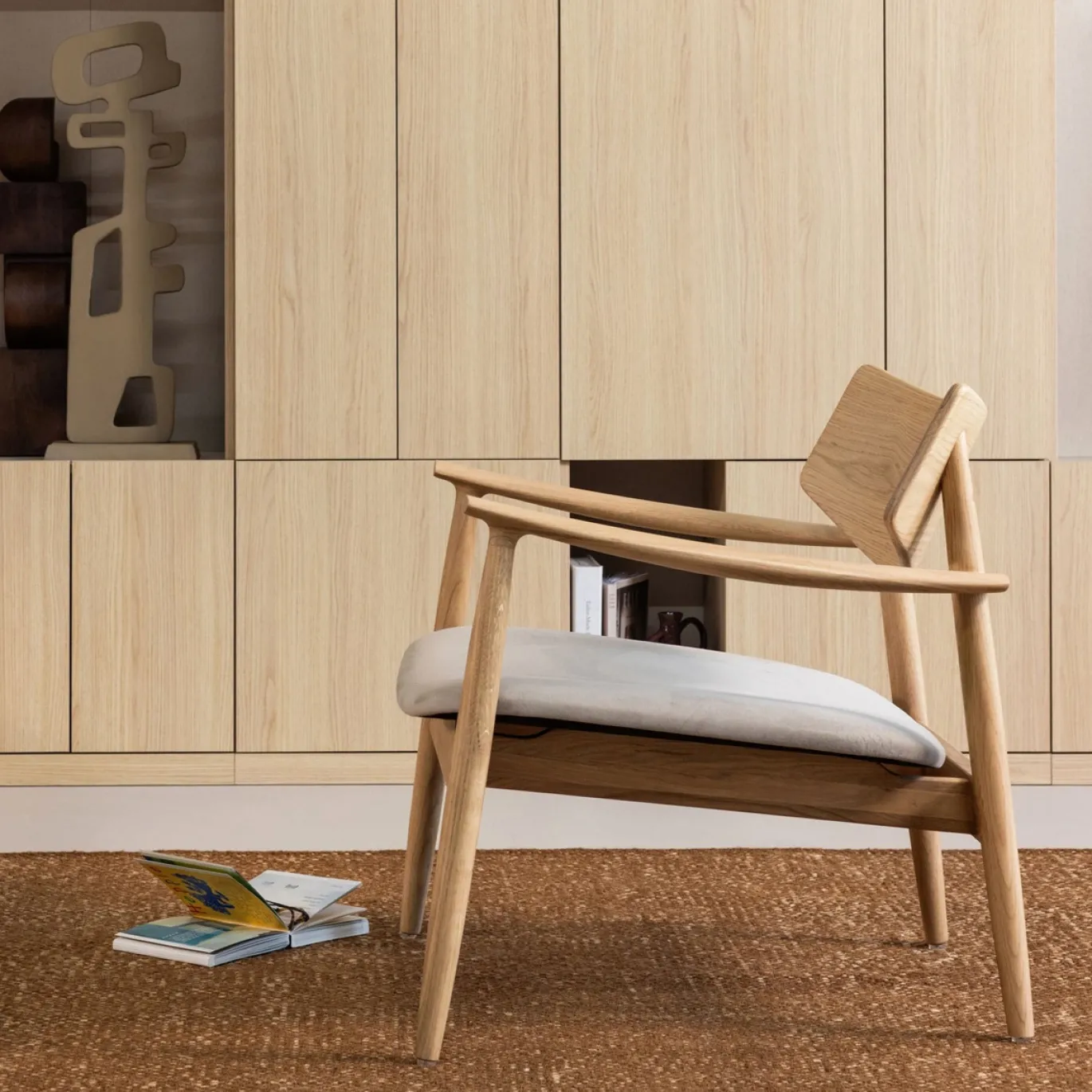 Woood Fauteuil Bask Eikenhout Naturel