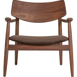 Woood Fauteuil Bask Walnoothout Bruin