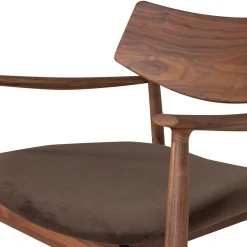 Woood Fauteuil Bask Walnoothout Bruin