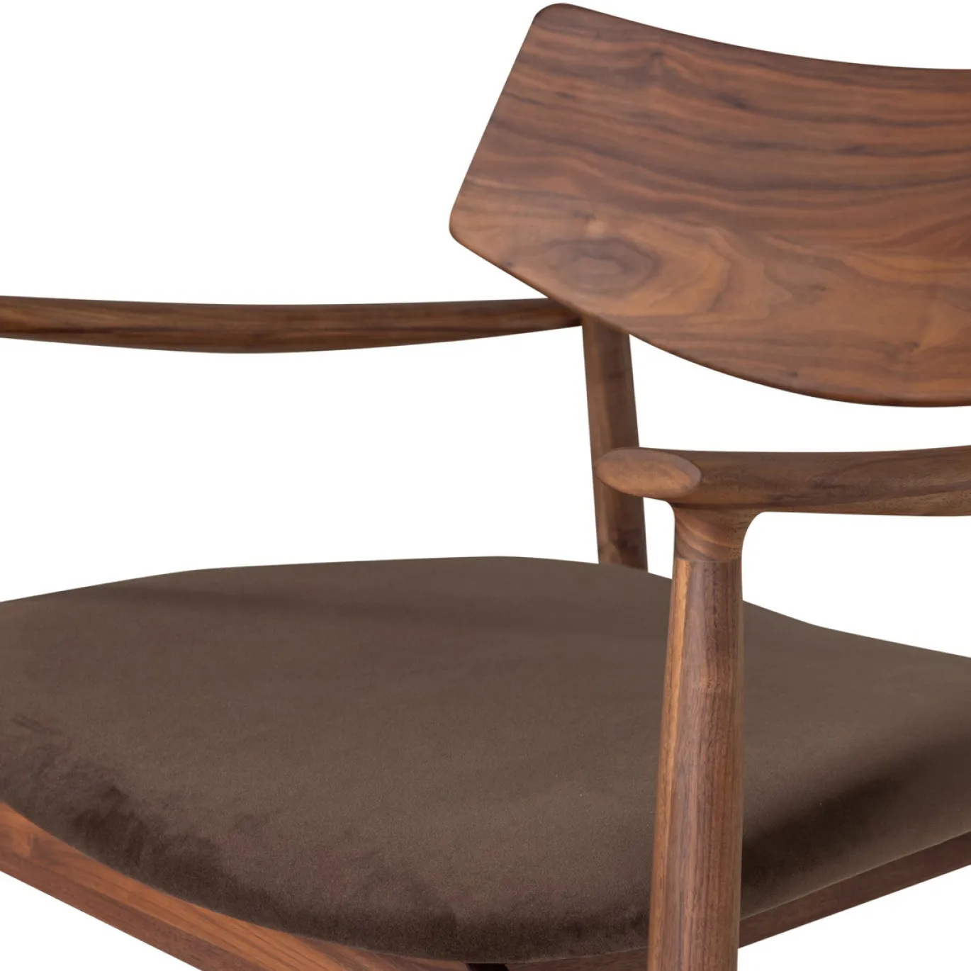 Woood Fauteuil Bask Walnoothout Bruin