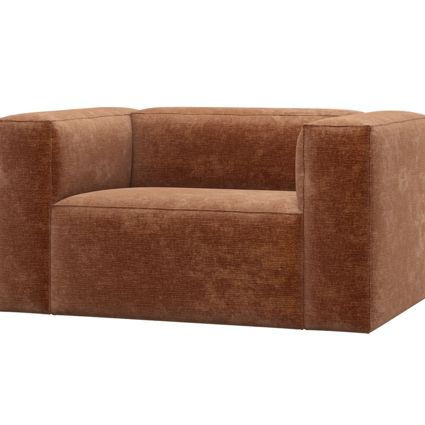 Woood Fauteuil Bean Chenille Velvet Terra