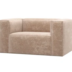 Woood Fauteuil Bean Chenille Velvet Naturel