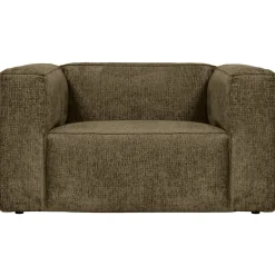 Woood Fauteuil Bean Velvet Moss