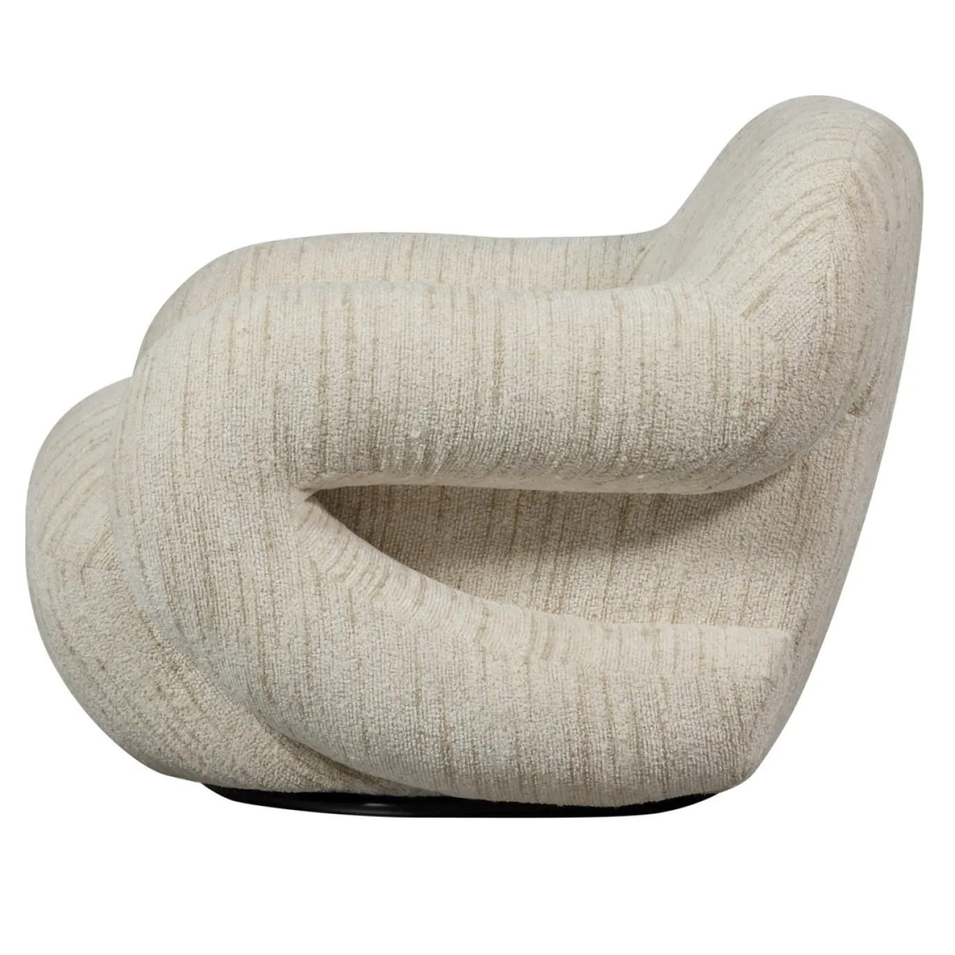 Woood Fauteuil Folke Chenille Naturel Melange