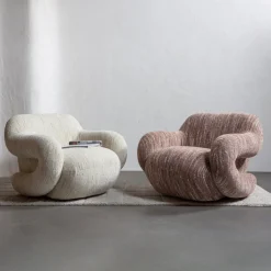 Woood Fauteuil Folke Chenille Oudroze Melange