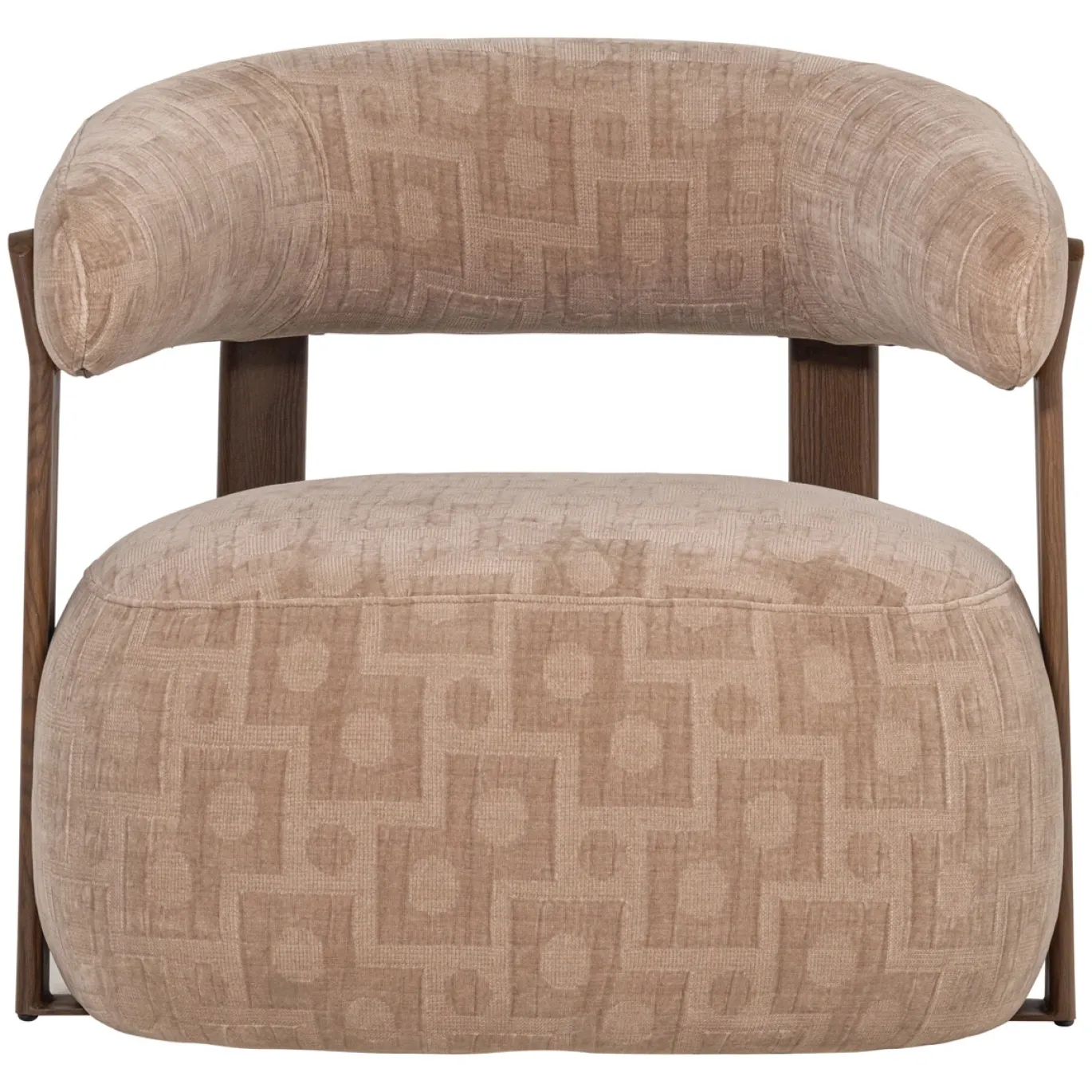 Woood Fauteuil Foon 3d Structuurstof Zand