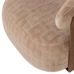 Woood Fauteuil Foon 3d Structuurstof Zand