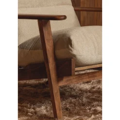 Woood Fauteuil Houston Bouclé/Acacia